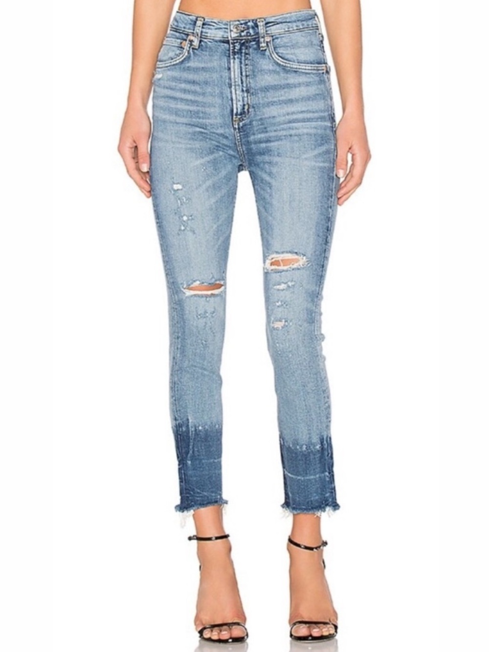 Agolde Ruby Ultra High Rise Slim Straight Jean - Size 25